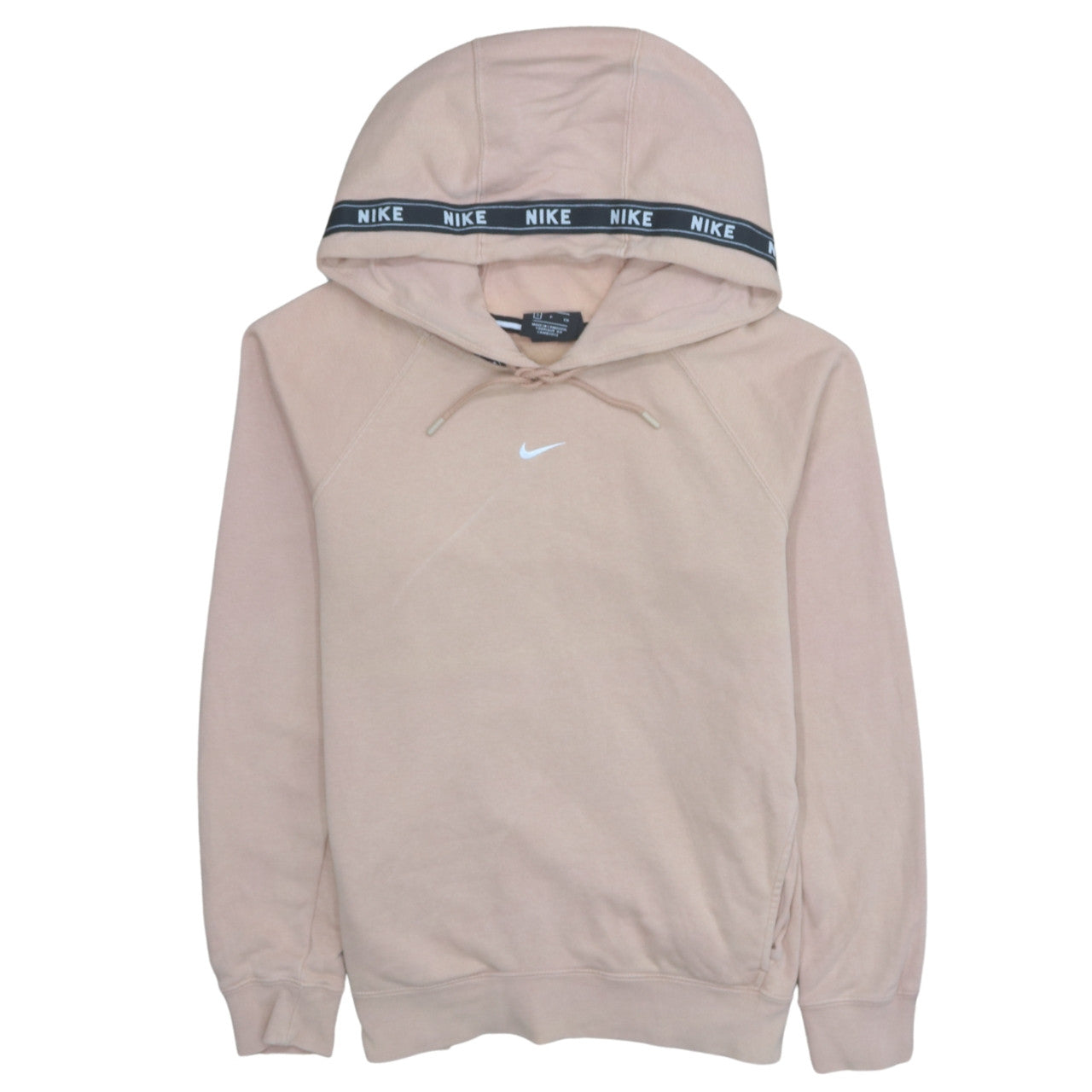 Womens UK Size S Nike Beige Pullover Hoodie