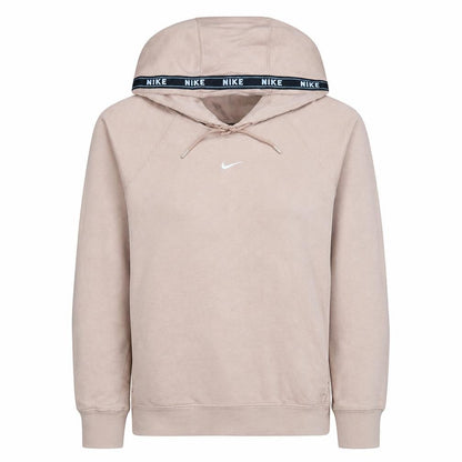 Womens UK Size S Nike Beige Pullover Hoodie