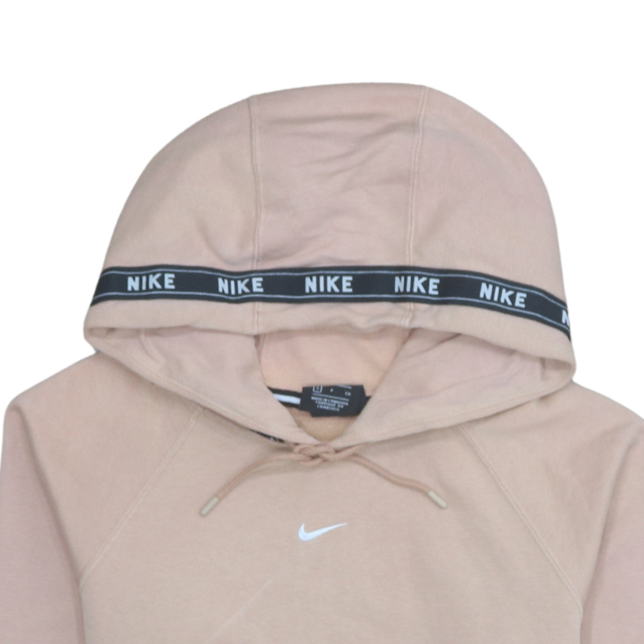Womens UK Size S Nike Beige Pullover Hoodie