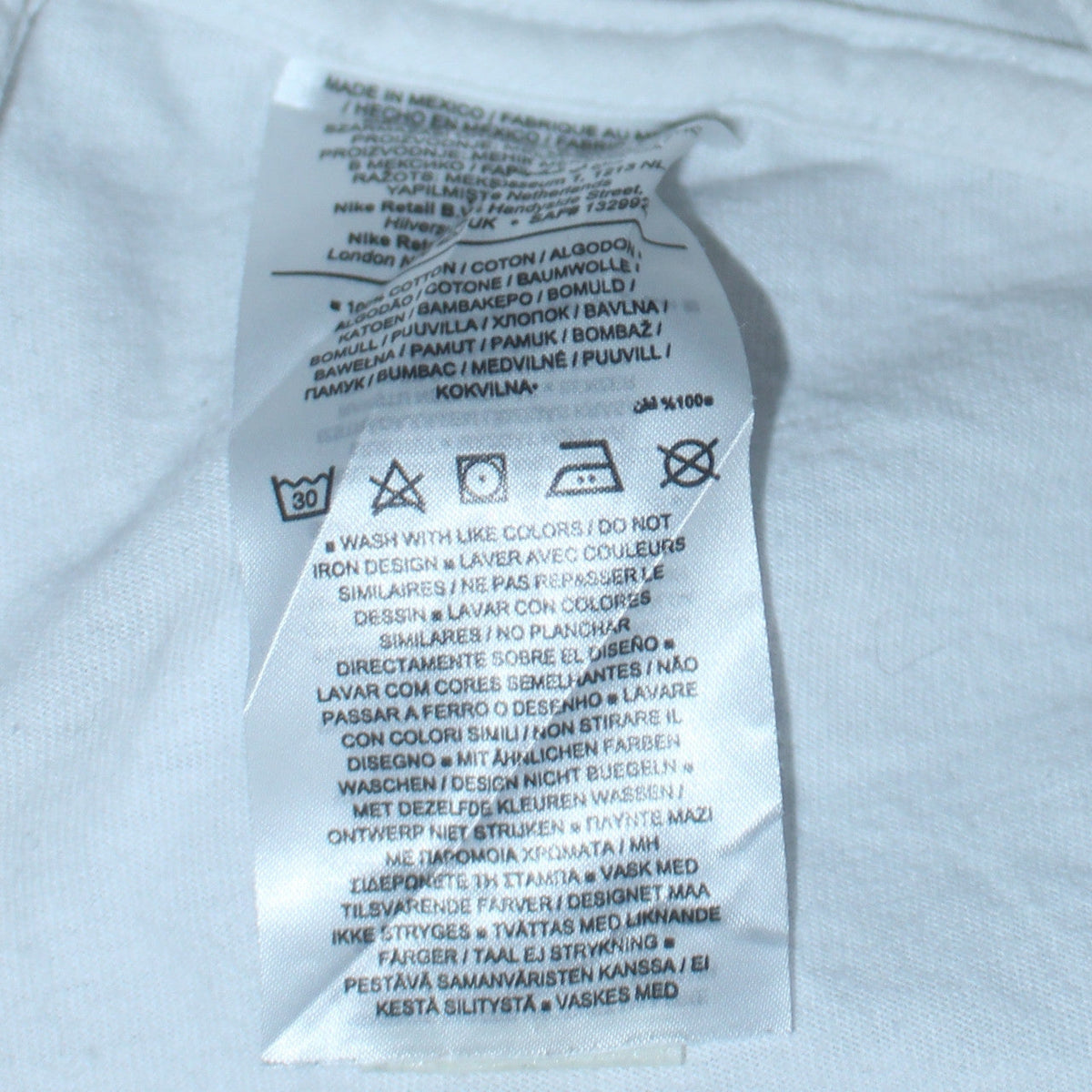 Mens UK Size 2XL Nike White Pullover Sweatshirt