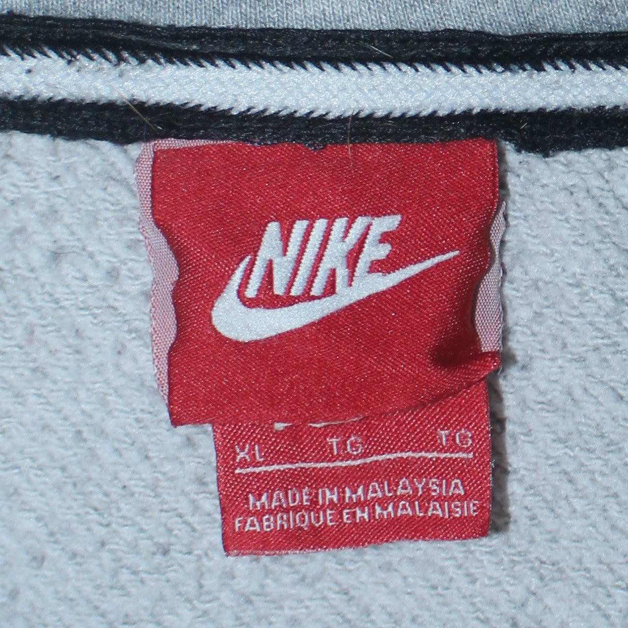 Mens UK Size XL Nike Grey Full Zip Hoodie
