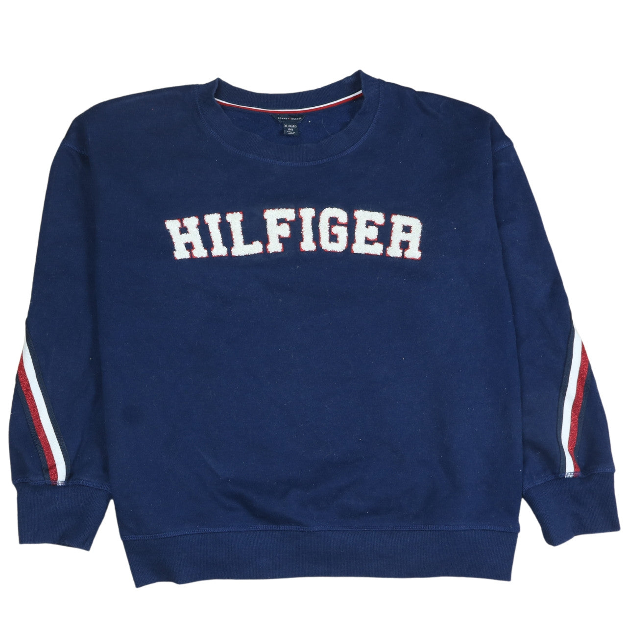 Womens UK Size 16 Tommy Hilfiger Blue Pullover Sweatshirt