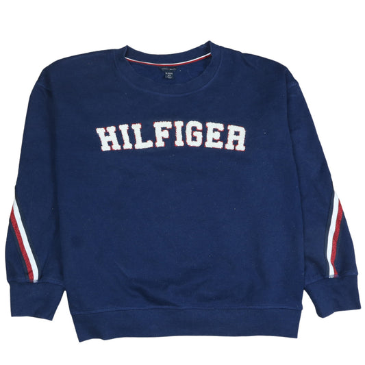 Womens UK Size 16 Tommy Hilfiger Blue Pullover Sweatshirt