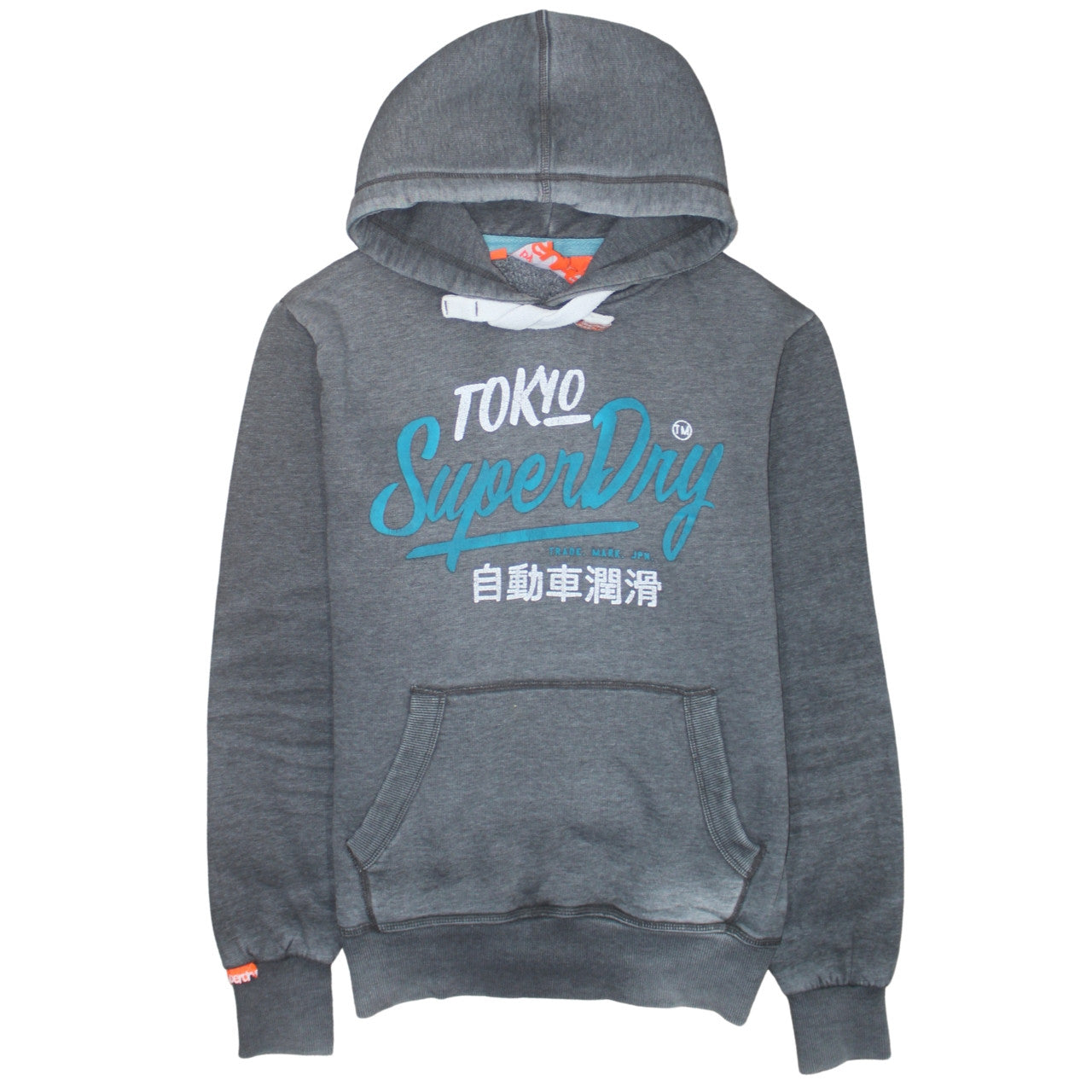 Mens UK Size M Superdry Grey Pullover Hoodie