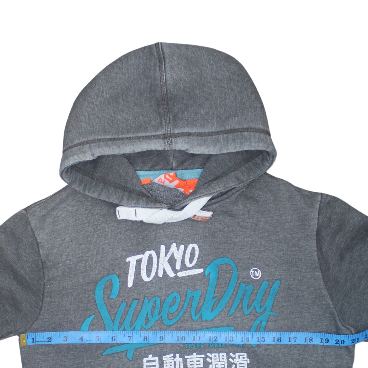 Mens UK Size M Superdry Grey Pullover Hoodie