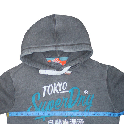 Mens UK Size M Superdry Grey Pullover Hoodie