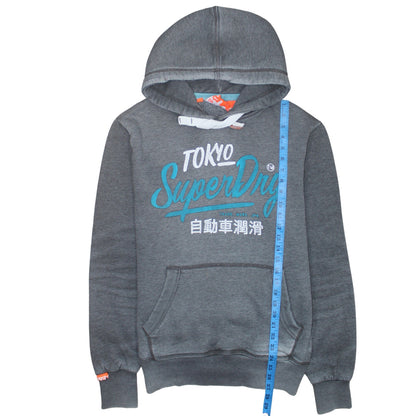 Mens UK Size M Superdry Grey Pullover Hoodie