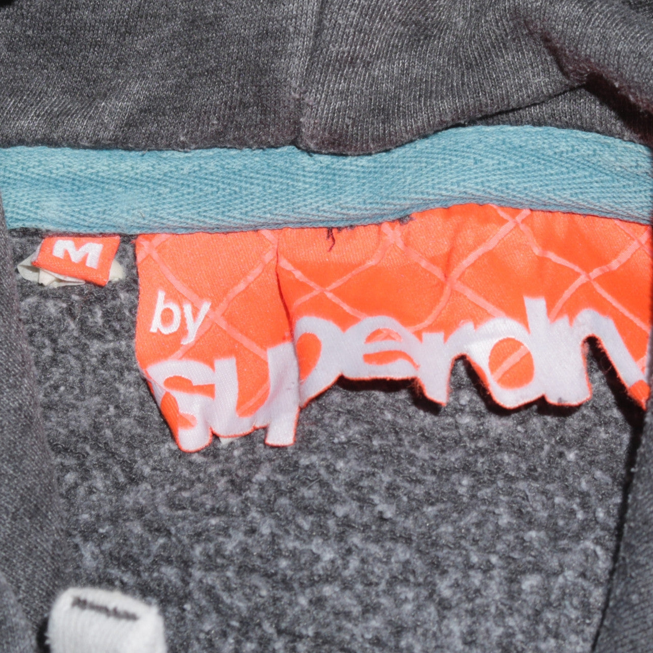 Mens UK Size M Superdry Grey Pullover Hoodie