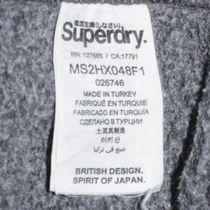 Mens UK Size M Superdry Grey Pullover Hoodie