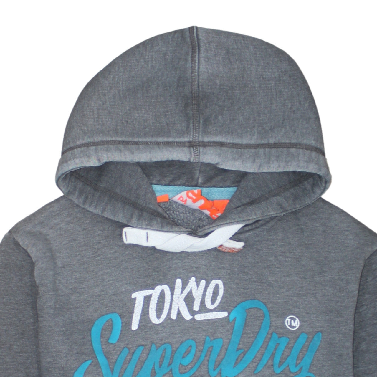 Mens UK Size M Superdry Grey Pullover Hoodie