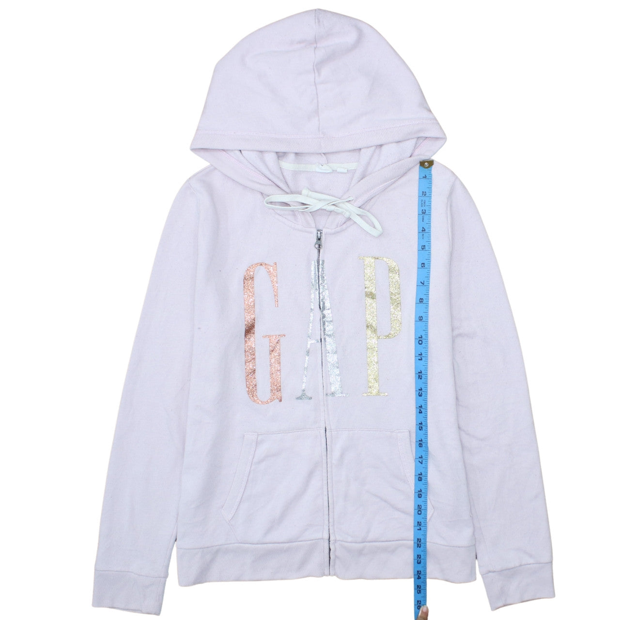 Womens UK Size M Gap Pink Full Zip Hoodie