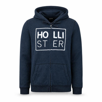 Mens UK Size M Hollister Blue Full Zip Hoodie