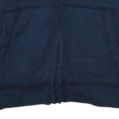Mens UK Size M Hollister Blue Full Zip Hoodie