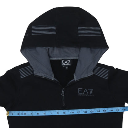 Teens UK Size 14 Slim Emporio Armani Black Pullover Hoodie