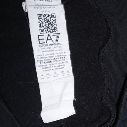 Teens UK Size 14 Slim Emporio Armani Black Pullover Hoodie