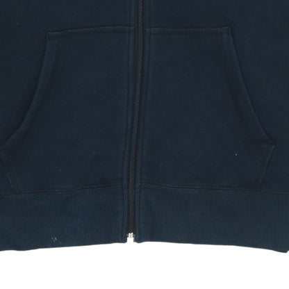 Nike Boys Black Full Zip Hoodie 13-15 Years Cotton Fleece Sportswear