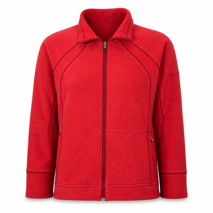 Womens UK Size L Columbia Red Hiking Walking Gym & Training Jacket