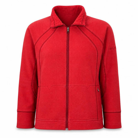 Womens UK Size L Columbia Red Hiking Walking Gym & Training Jacket