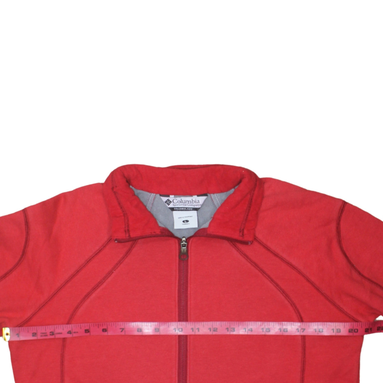 Womens UK Size L Columbia Red Hiking Walking Gym & Training Jacket
