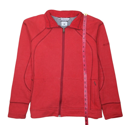 Womens UK Size L Columbia Red Hiking Walking Gym & Training Jacket