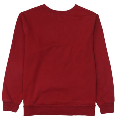 Gap Mens Red XL Crew Neck Logo Pullover Sweatshirt