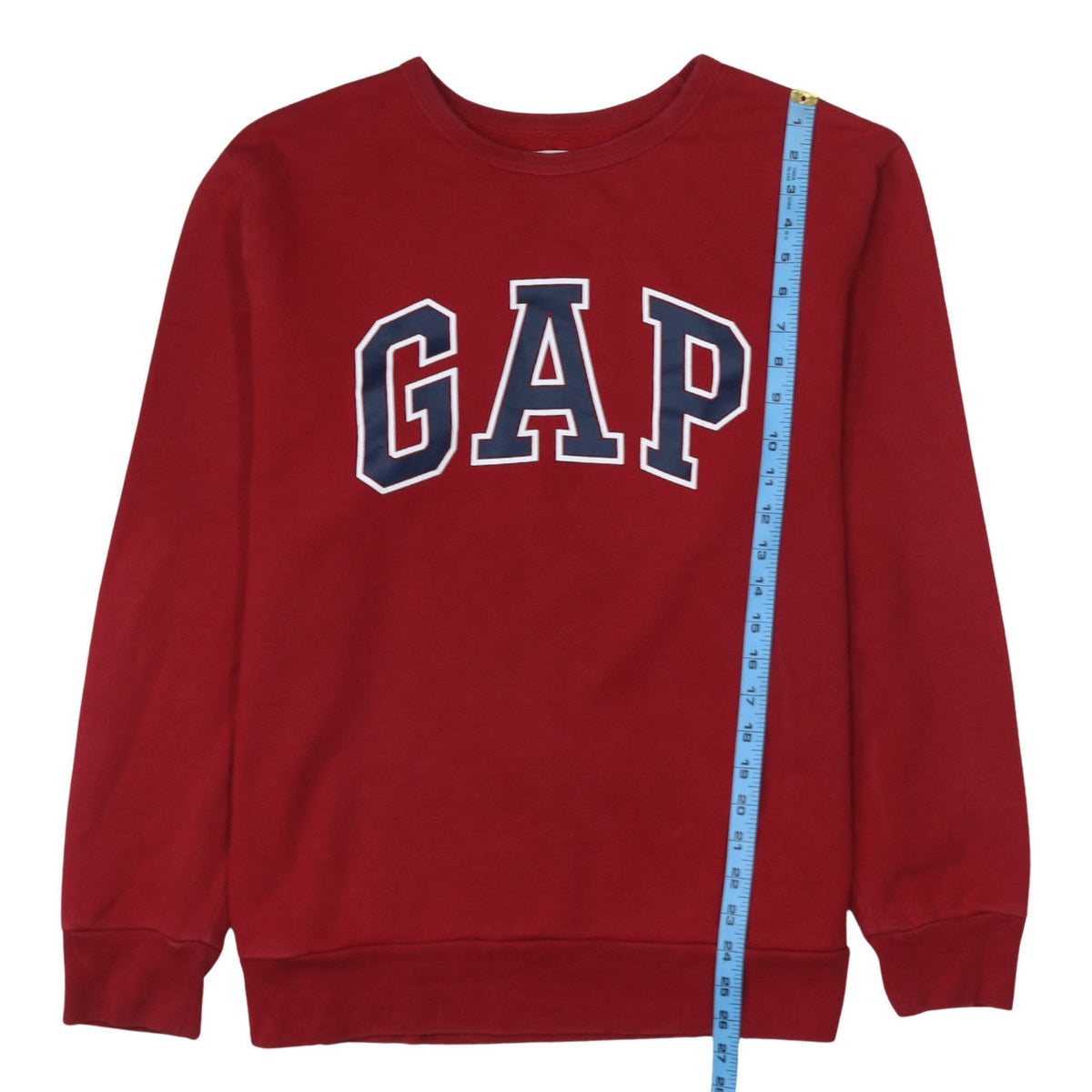 Gap Mens Red XL Crew Neck Logo Pullover Sweatshirt