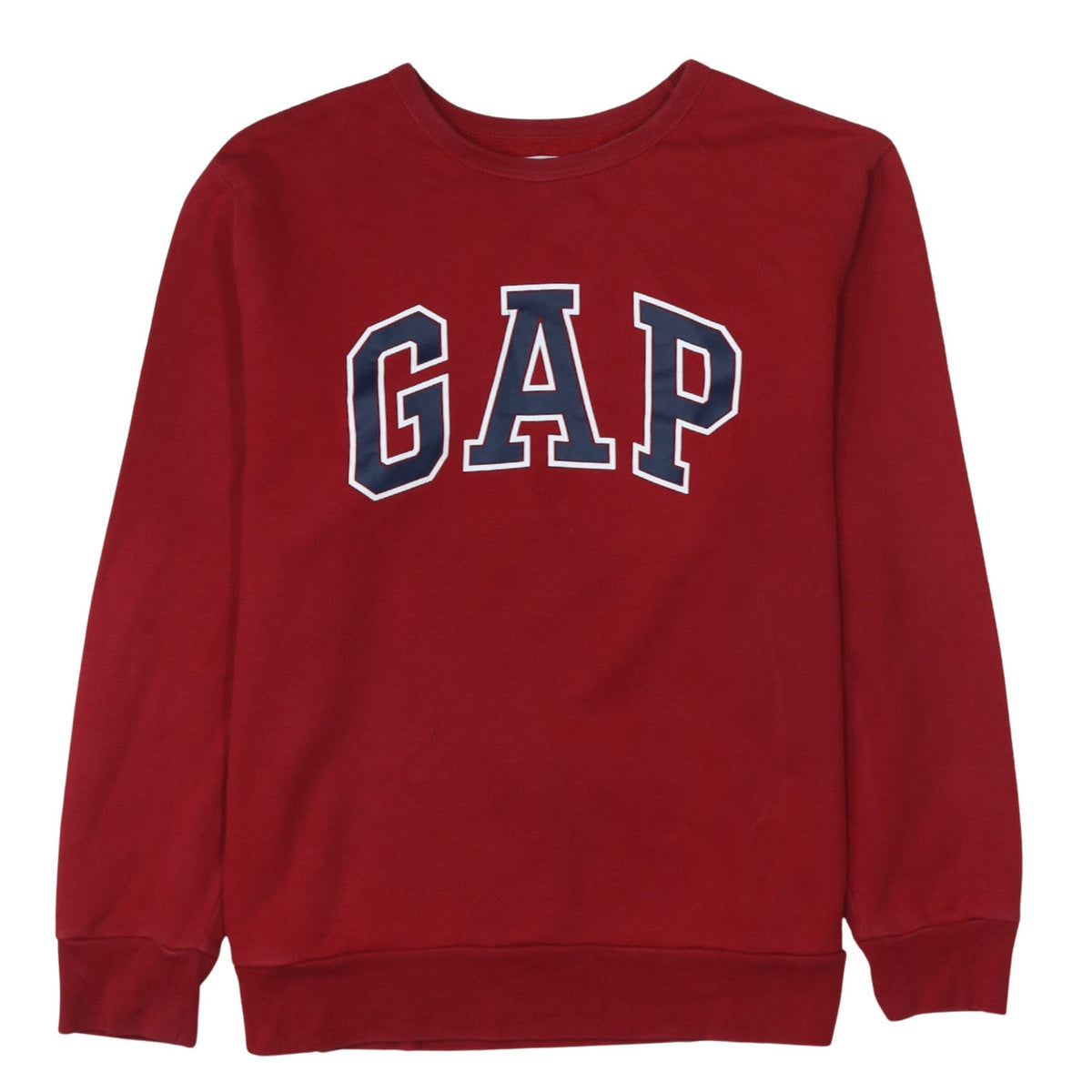 Gap Mens Red XL Crew Neck Logo Pullover Sweatshirt