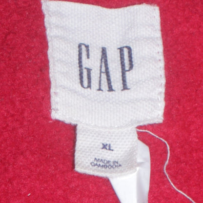 Gap Mens Red XL Crew Neck Logo Pullover Sweatshirt