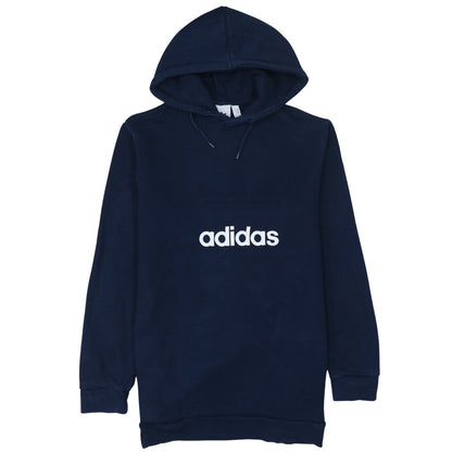 Mens UK Size M adidas Blue Pullover Hoodie