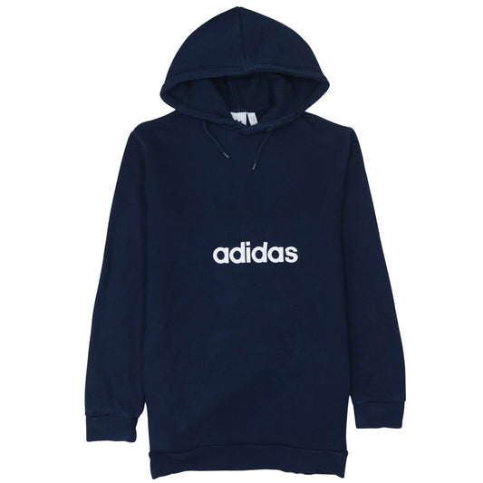 Mens UK Size M adidas Blue Pullover Hoodie