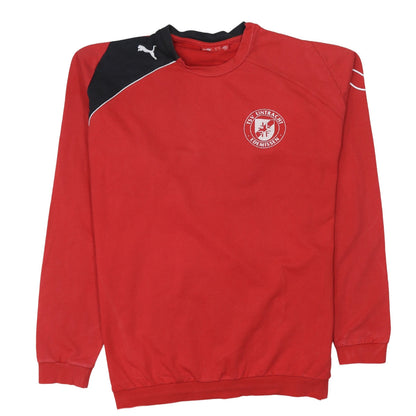 Mens UK Size L PUMA Red Pullover Sweatshirt