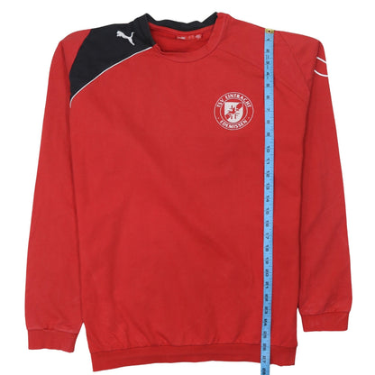 Mens UK Size L PUMA Red Pullover Sweatshirt