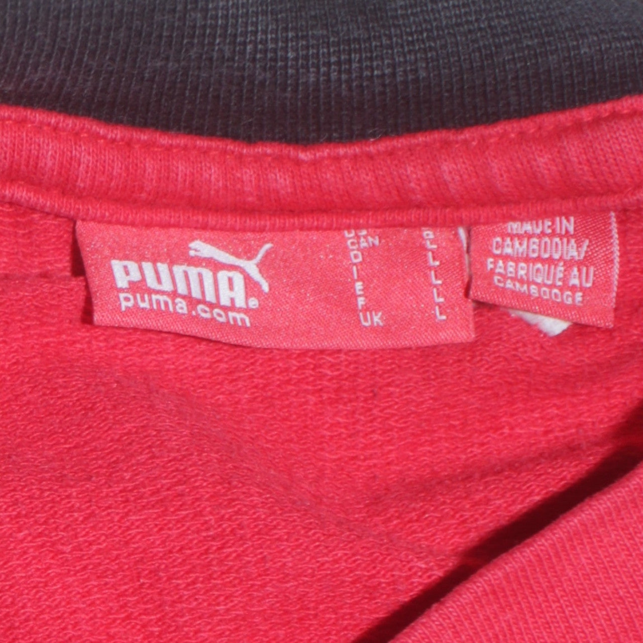 Mens UK Size L PUMA Red Pullover Sweatshirt