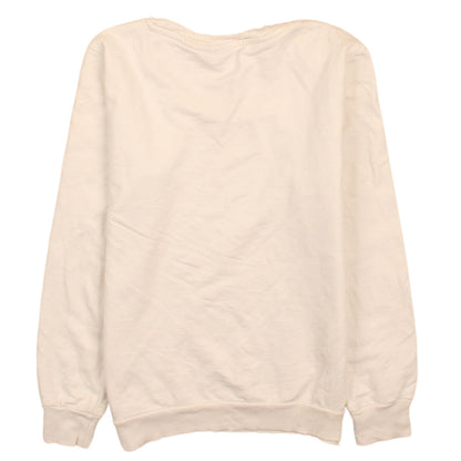 Womens UK Size XS Disney Ivory Pullover Sweatshirt