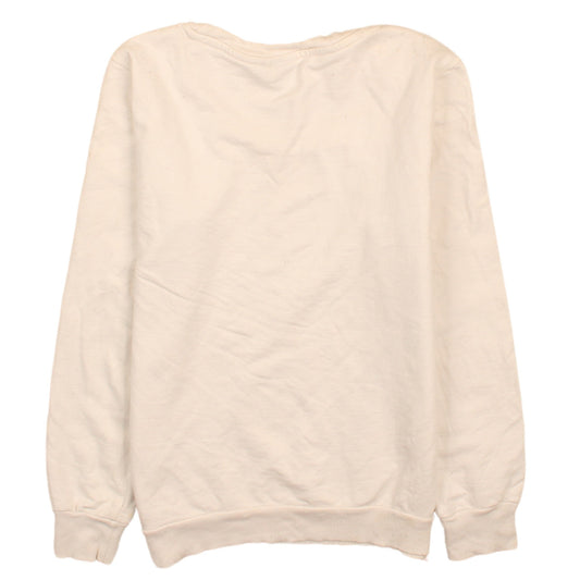 Womens UK Size XS Disney Ivory Pullover Sweatshirt