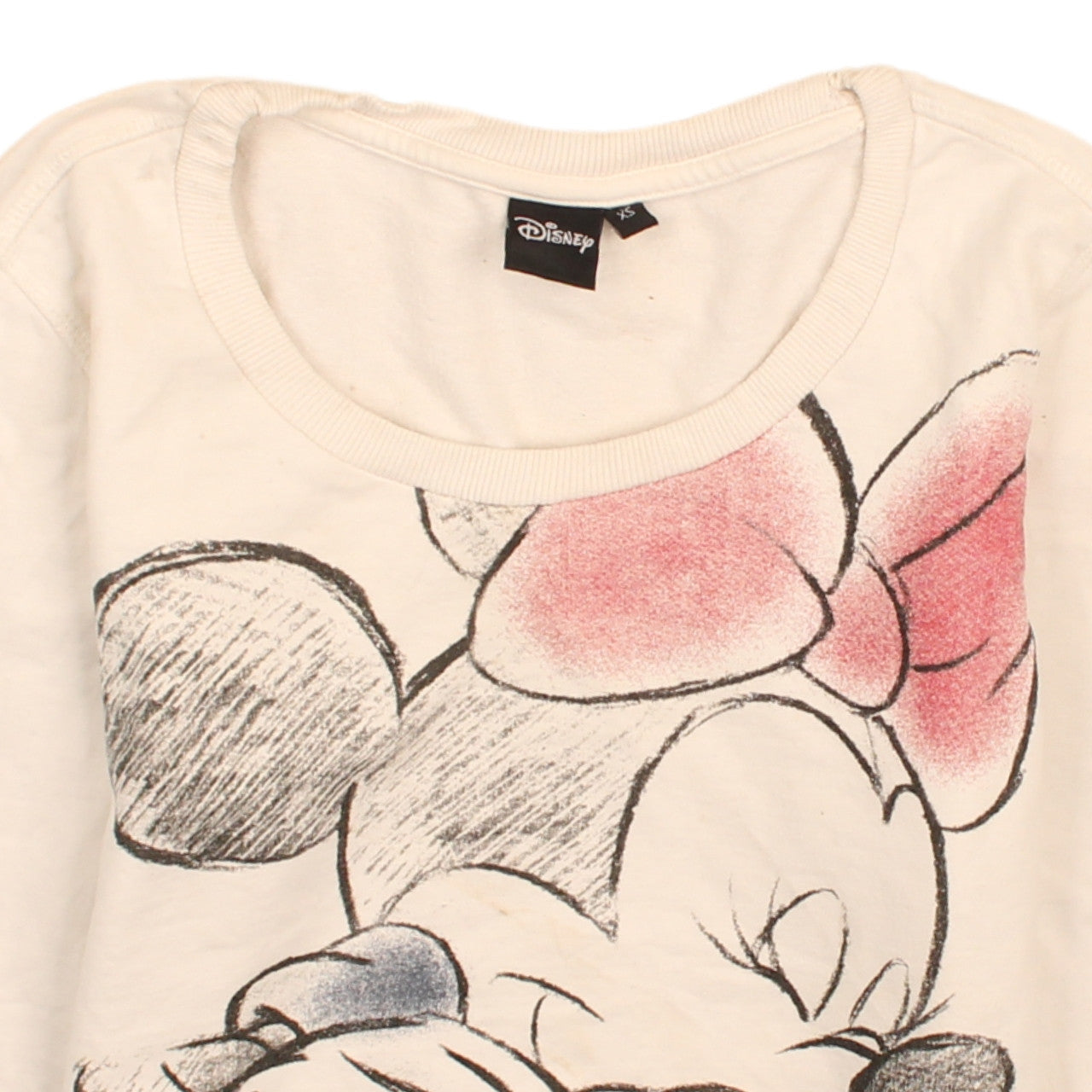 Womens UK Size XS Disney Ivory Pullover Sweatshirt