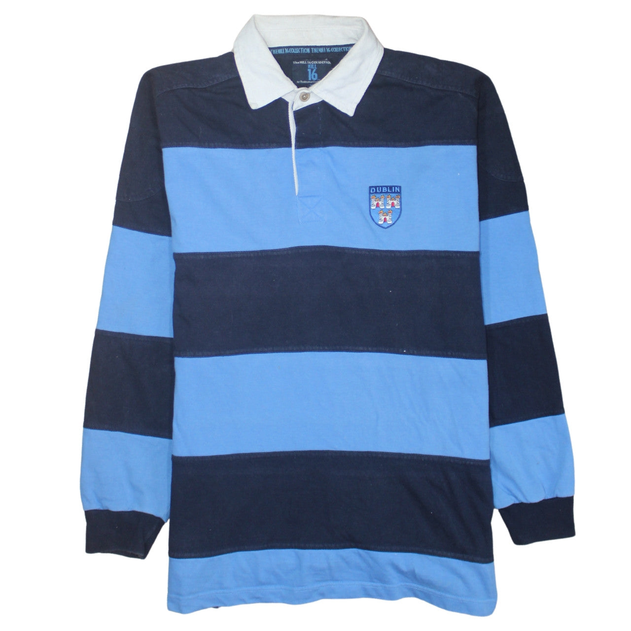 Mens UK Size XL The Hill 16 Collection Blue Henley Sweatshirt