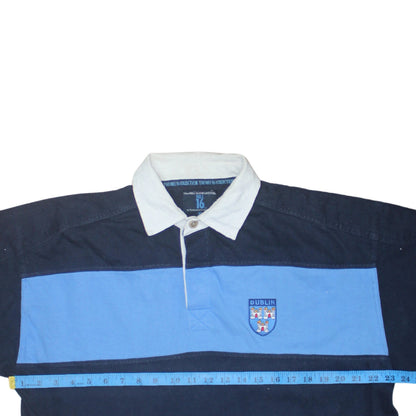 Mens UK Size XL The Hill 16 Collection Blue Henley Sweatshirt