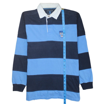 Mens UK Size XL The Hill 16 Collection Blue Henley Sweatshirt