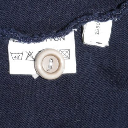 Mens UK Size XL The Hill 16 Collection Blue Henley Sweatshirt