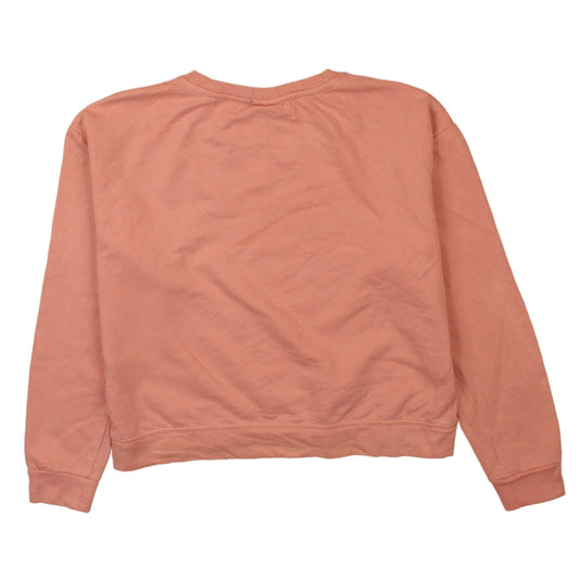 Womens UK Size M FILA Pink Pullover Sweatshirt