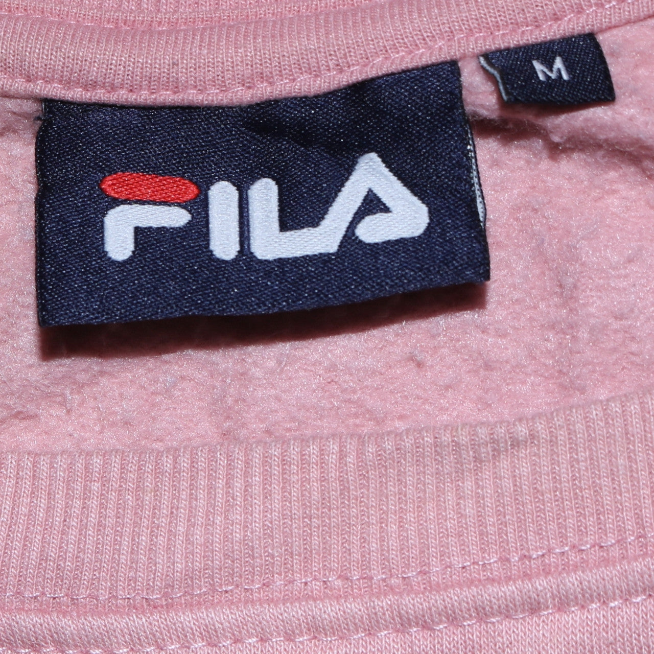 Womens UK Size M FILA Pink Pullover Sweatshirt