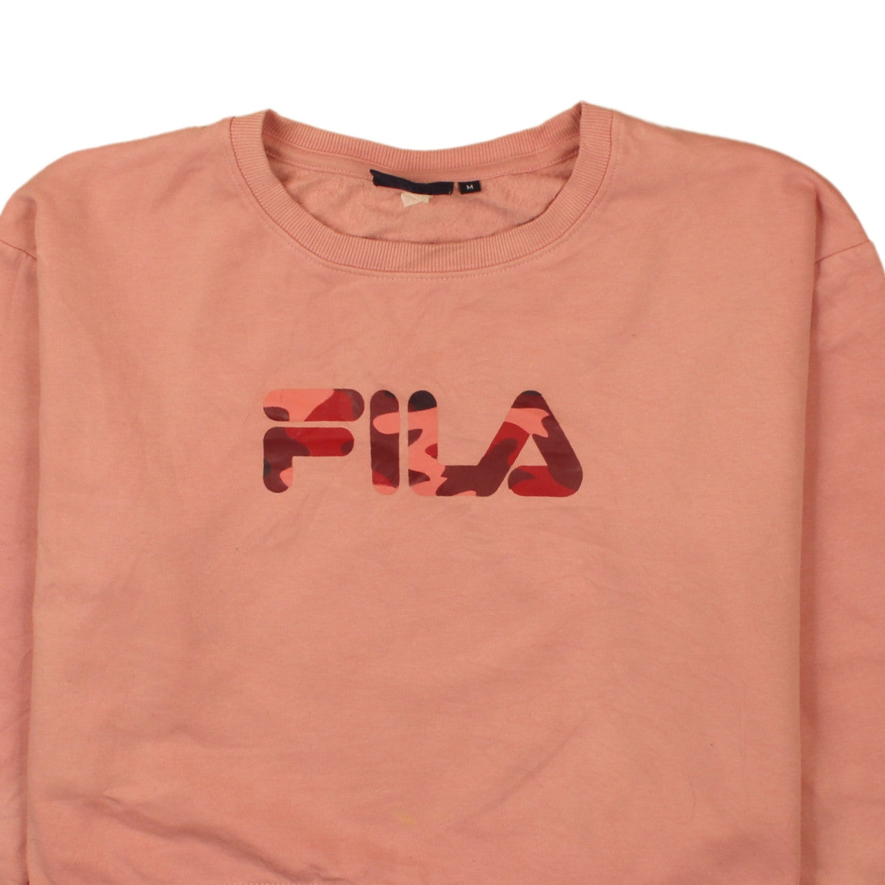Womens UK Size M FILA Pink Pullover Sweatshirt