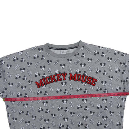 Disney Womens Grey Mickey Mouse Print Sweatshirt XL