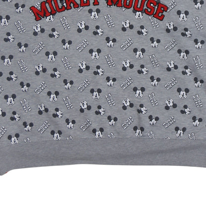 Disney Womens Grey Mickey Mouse Print Sweatshirt XL