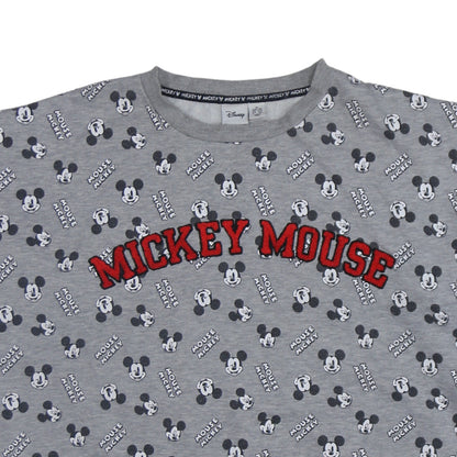 Disney Womens Grey Mickey Mouse Print Sweatshirt XL