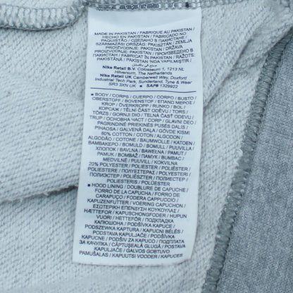 Mens UK Size S Nike Grey Pullover Hoodie