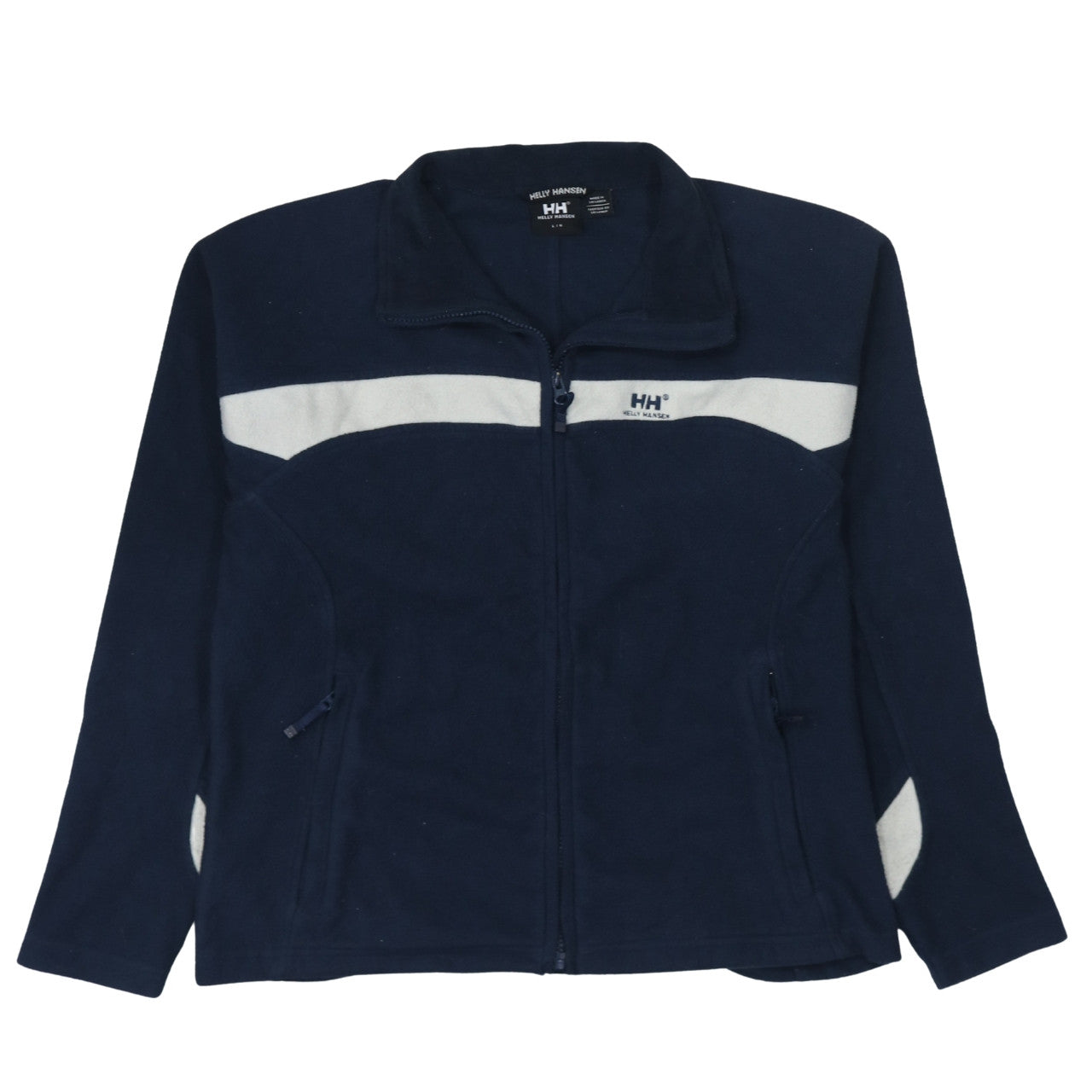 Mens UK Size L Helly Hansen Blue Full Zip Sweatshirt