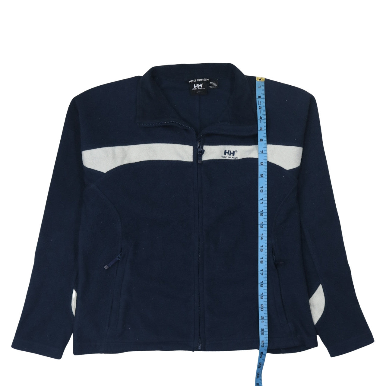 Mens UK Size L Helly Hansen Blue Full Zip Sweatshirt