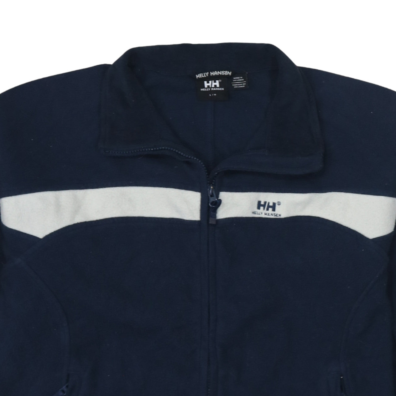 Mens UK Size L Helly Hansen Blue Full Zip Sweatshirt